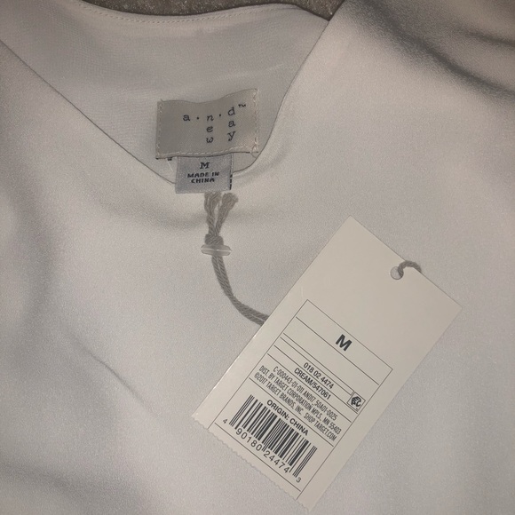 Flowy white tank top size M - Picture 3 of 3